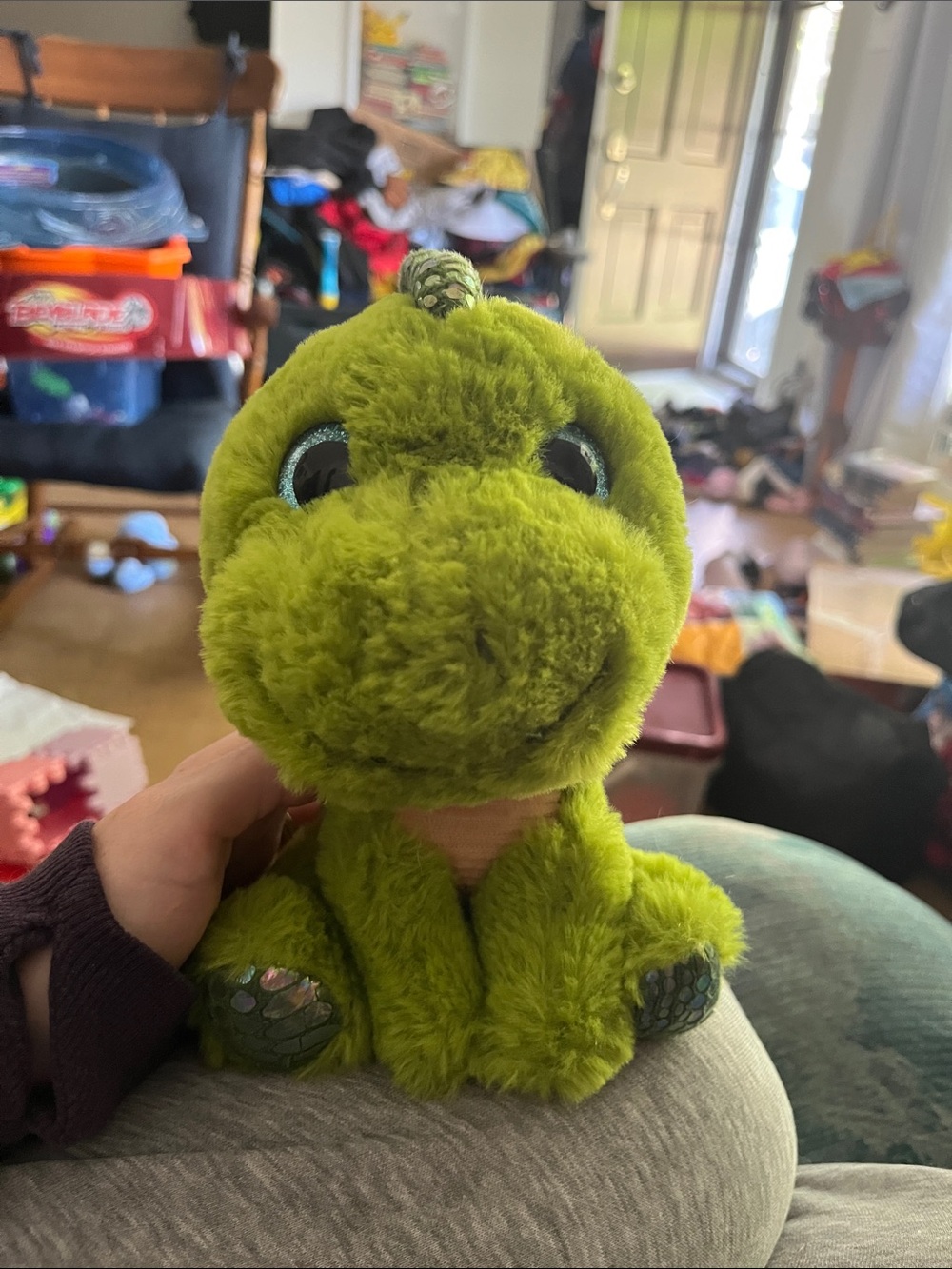 Plush Green Dino Stuffed Animal - Soft Plush Toy